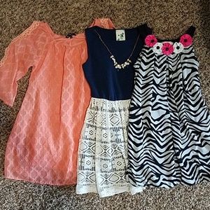 Lot of 3 dresses